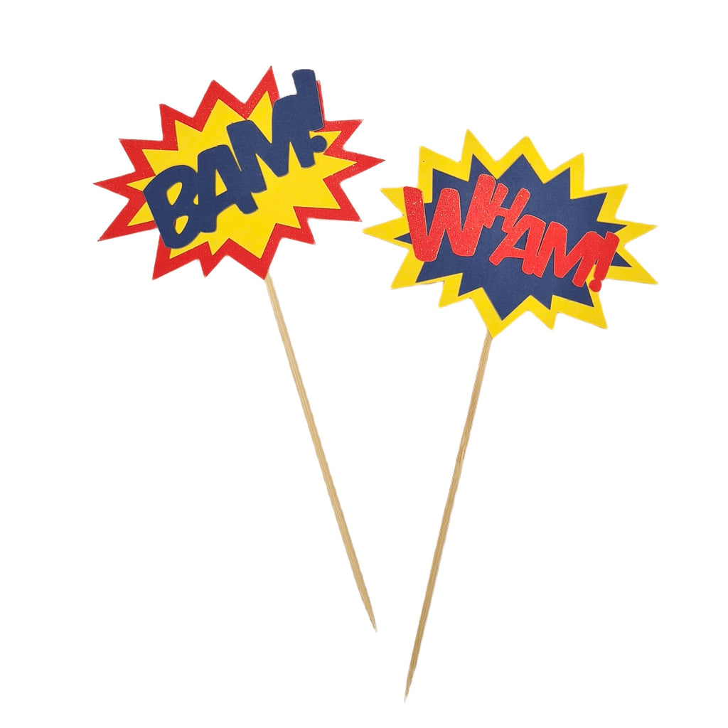 Set cake topper Superhéroes