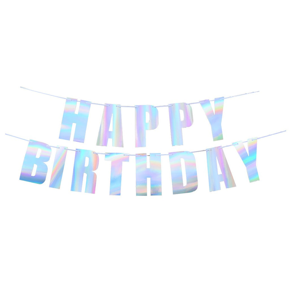 Guirnalda Happy Birthday Iridiscente