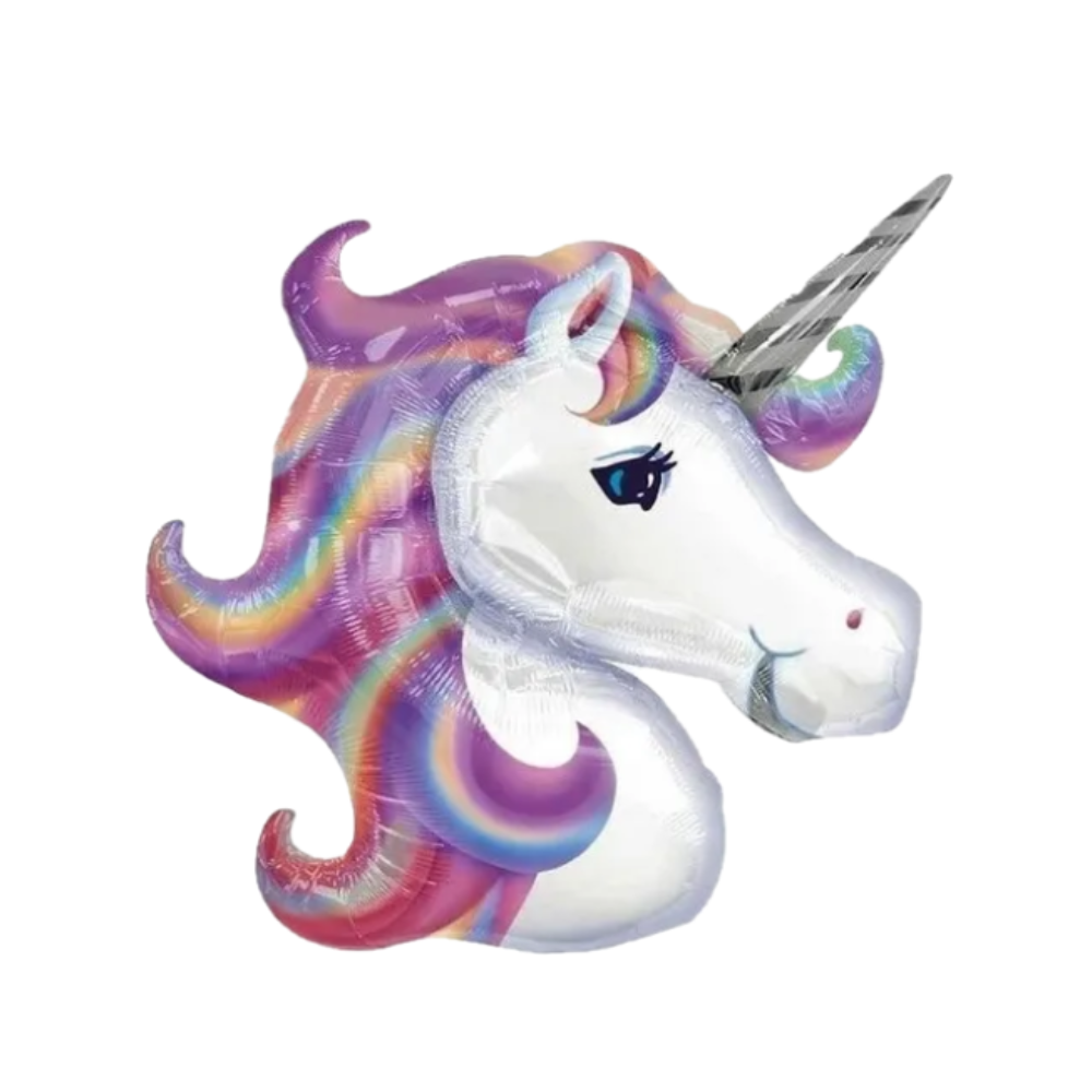 Globo foil cabeza de unicornio