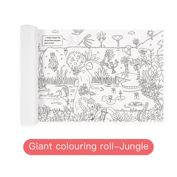 Rollo para colorear; La Jungla