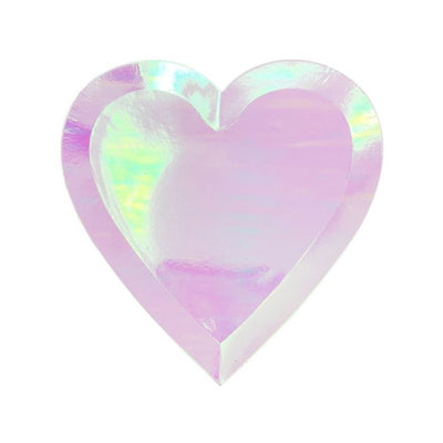 Platos Corazón iridiscente / pequeños