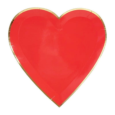 Platos Corazones rojo / grandes