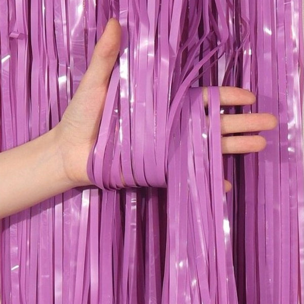 Cortina Macarron morada