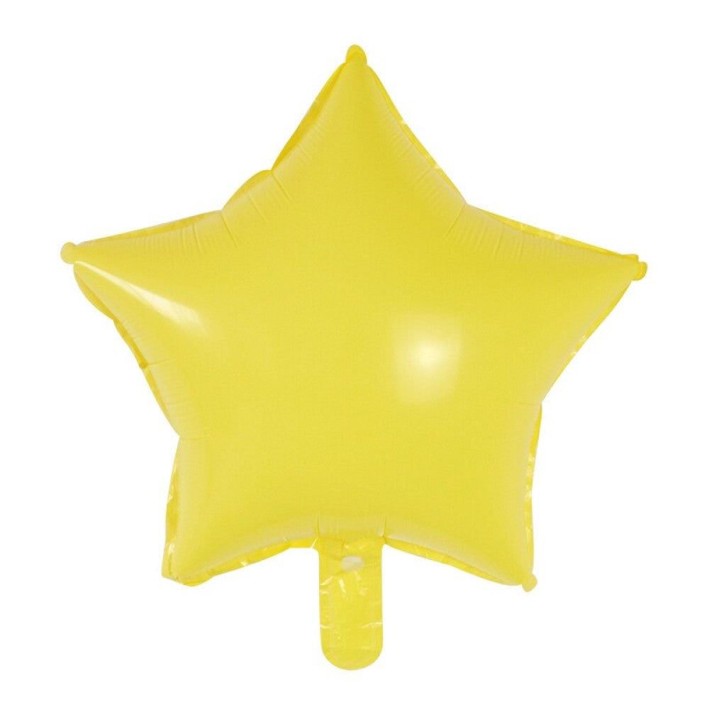 Globo foil estrella Macarron amarillo