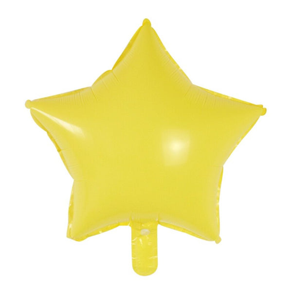 Globo foil estrella Macarron amarillo