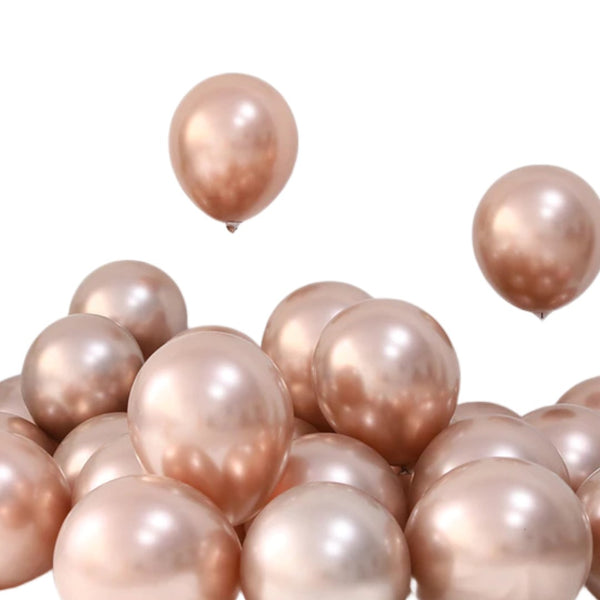 10 Globos metalizados color cobre