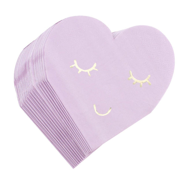 Servilletas Corazones morados