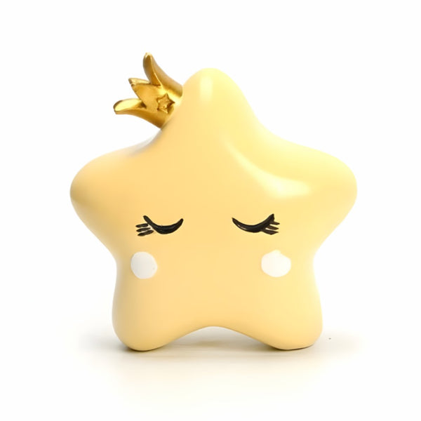 Cake topper Estrella amarilla corona