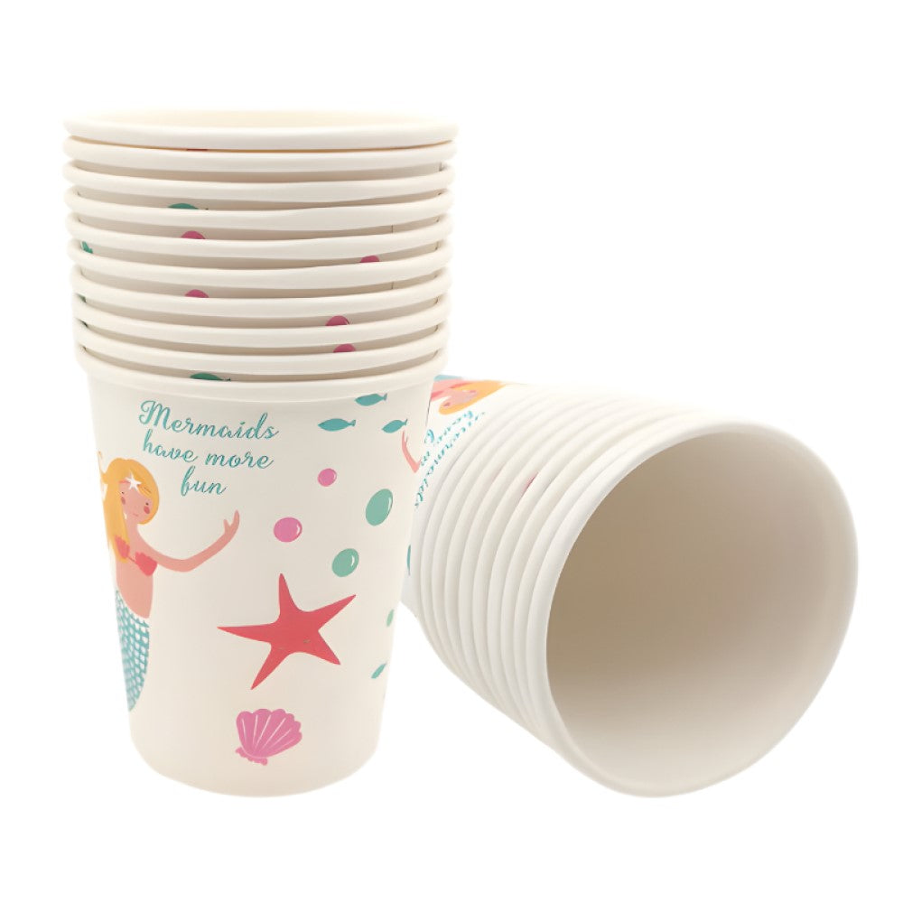 Vasos Sirenas Plateadas